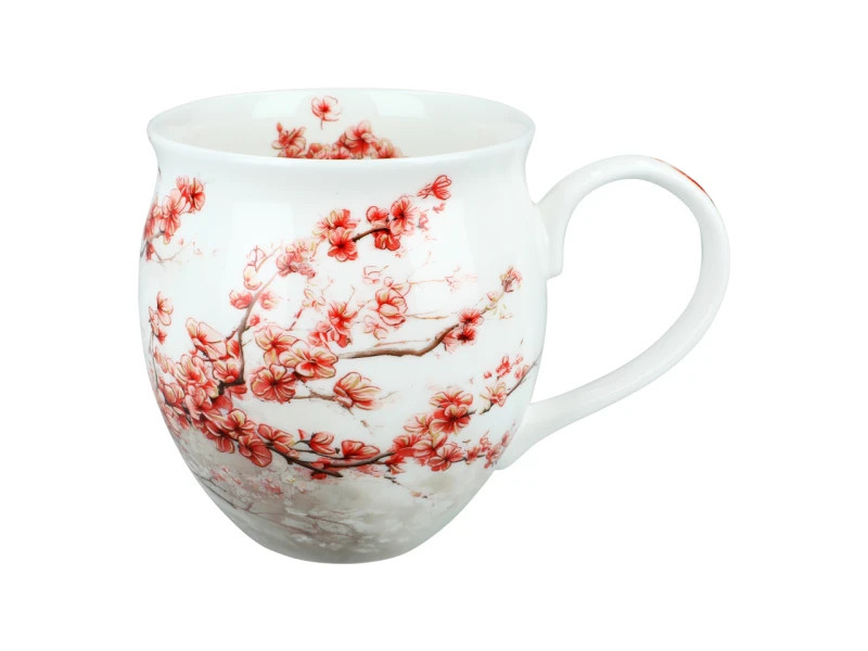 Carmani, porcelanowy kubek-nocniczek 450ml - LAURA LOZANO/Kwitnący krzew (CARMANI)