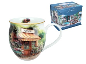 Carmani, porcelanowy kubek-nocniczek 450ml - LAURA LOZANO/Atelier kwiatowe