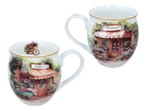 Carmani, porcelanowy kubek-nocniczek 450ml - LAURA LOZANO/Atelier kwiatowe