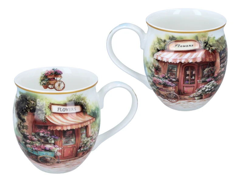 Carmani, porcelanowy kubek-nocniczek 450ml - LAURA LOZANO/Atelier kwiatowe