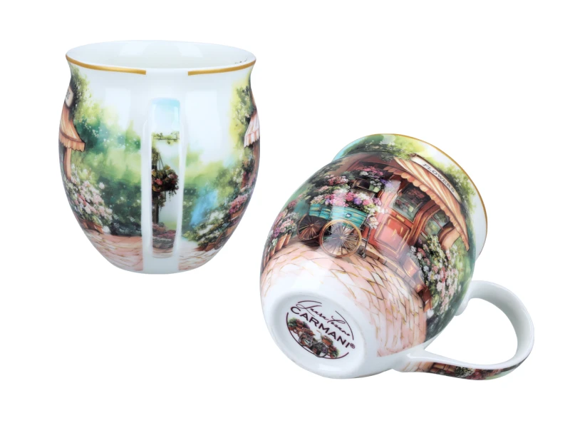 Carmani, porcelanowy kubek-nocniczek 450ml - LAURA LOZANO/Atelier kwiatowe