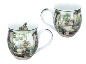 Carmani, porcelanowy kubek-nocniczek 450ml - LAURA LOZANO/Ogród zimowy