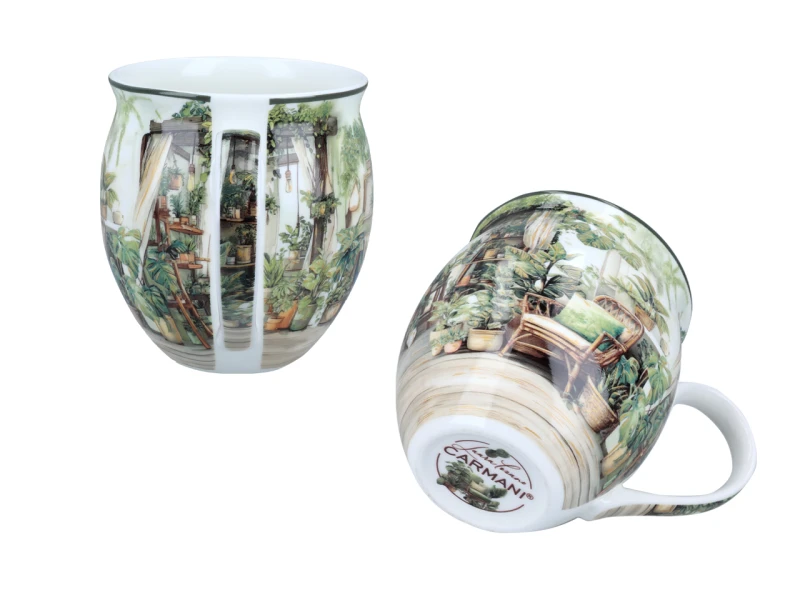 Carmani, porcelanowy kubek-nocniczek 450ml - LAURA LOZANO/Ogród zimowy