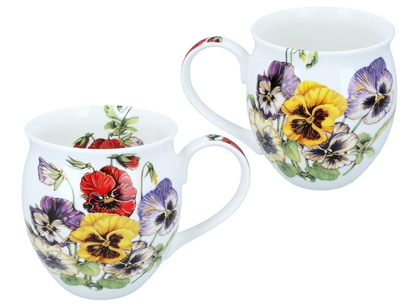 Carmani, porcelanowy kubek-nocniczek 450ml - LAURA LOZANO/Bratki