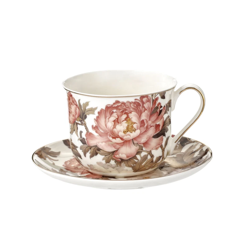 MCP, porcelanowa filiżanka 400ml  - Artistic Peony, piwonie