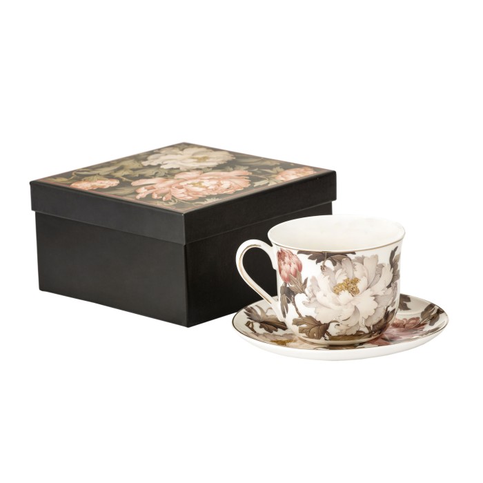 MCP, porcelanowa filiżanka 400ml  - Artistic Peony, piwonie