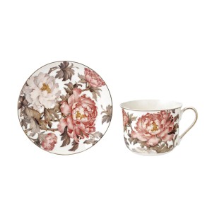 MCP, porcelanowa filiżanka 400ml  - Artistic Peony, piwonie