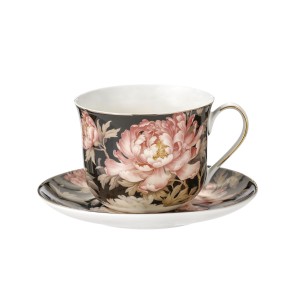 MCP, porcelanowa filiżanka 400ml  - Artistic Peony, piwonie
