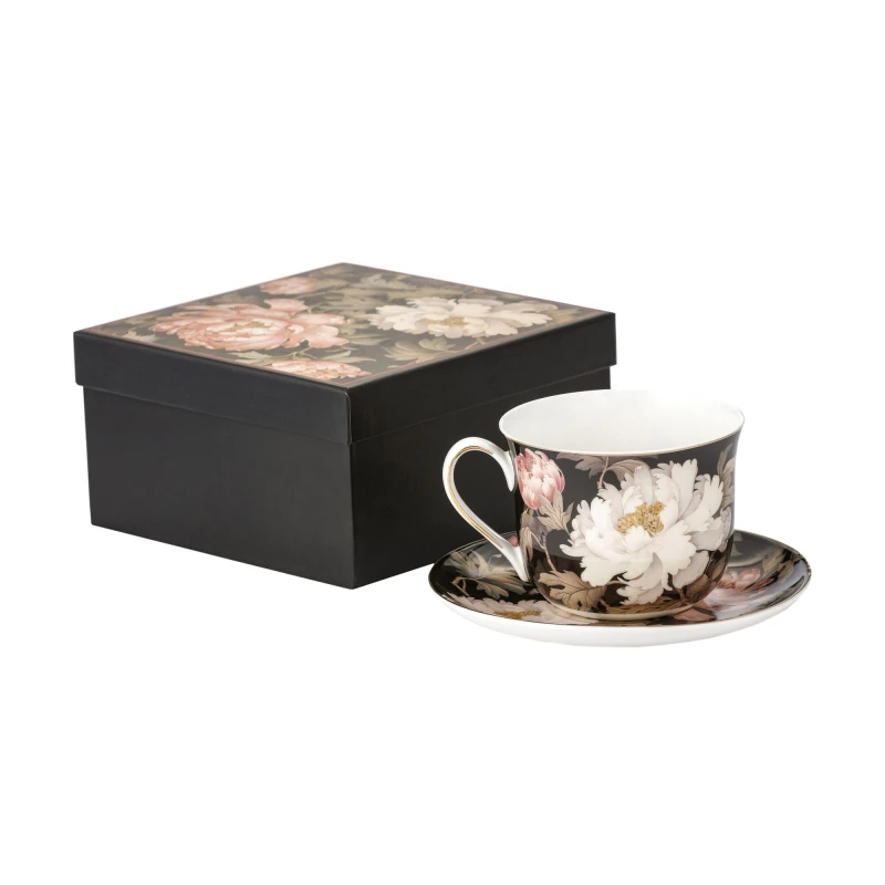 MCP, porcelanowa filiżanka 400ml  - Artistic Peony, piwonie
