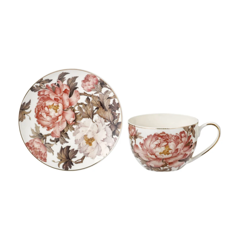 MCP, porcelanowa filiżanka 270ml  - Artistic Peony, piwonie