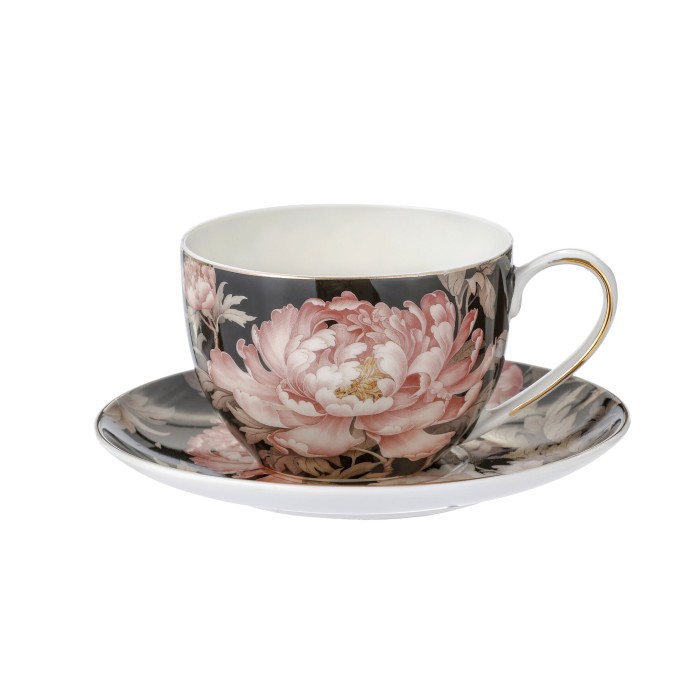 MCP, porcelanowa filiżanka 270ml  - Artistic Peony, piwonie