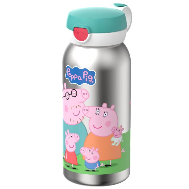 Mepal, butelka stalowa Flip Cap Campus 600 ml Peppa Pig
