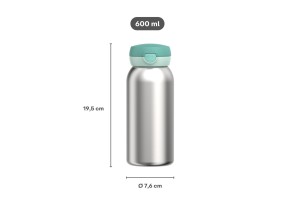 Mepal, butelka stalowa Flip Cap Campus 600 ml Dino