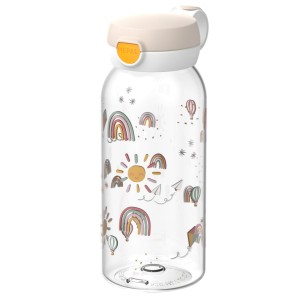 Mepal, butelka Flip Cap Campus 600ml - SUNSHINE & RAINBOW