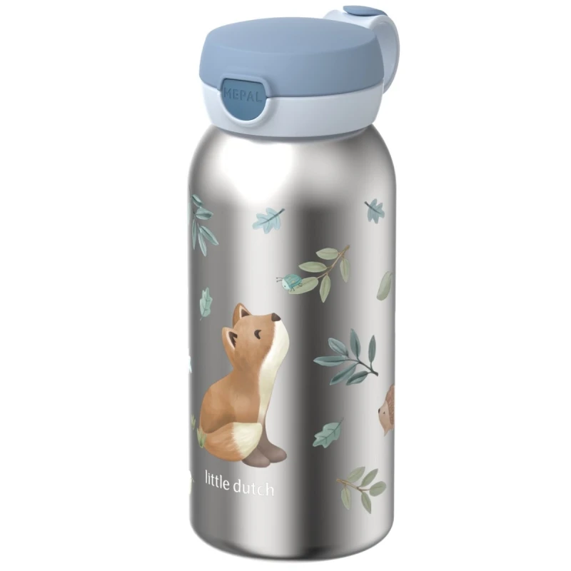 Mepal, butelka stalowa Flip Cap Campus 600 ml - FOREST FRIENDS