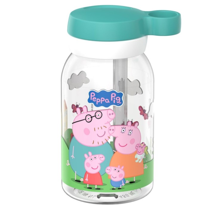 Mepal, butelka ze słomką Campus 450ml - PEPPA PIG