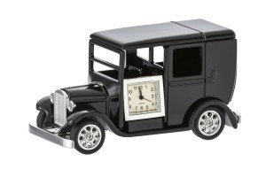 P4Y, metalowa miniaturka  z zegarkiem - BLACK TAXI