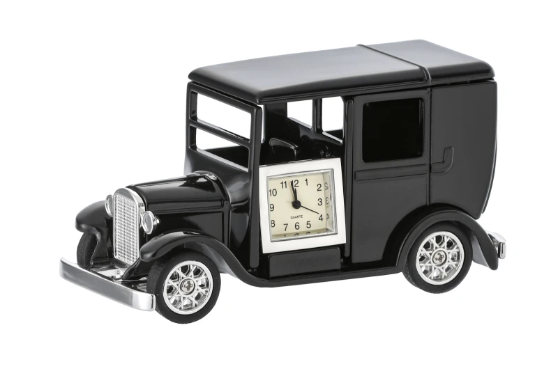 P4Y, metalowa miniaturka  z zegarkiem - BLACK TAXI