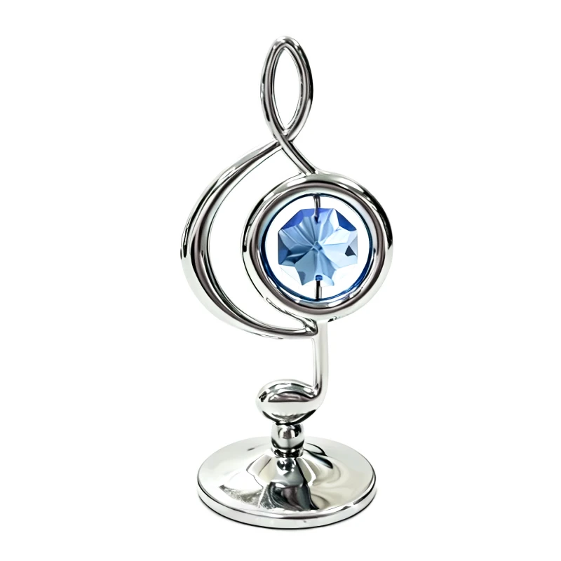 Crystocraft, miniaturka-figurka posrebrzany Swarovski/KLUCZ WIOLINOWY