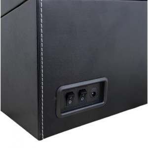 Rotomat na zegarek automatyczny, ekoskóra szkatułka gablotka 31x24x18cm PD103