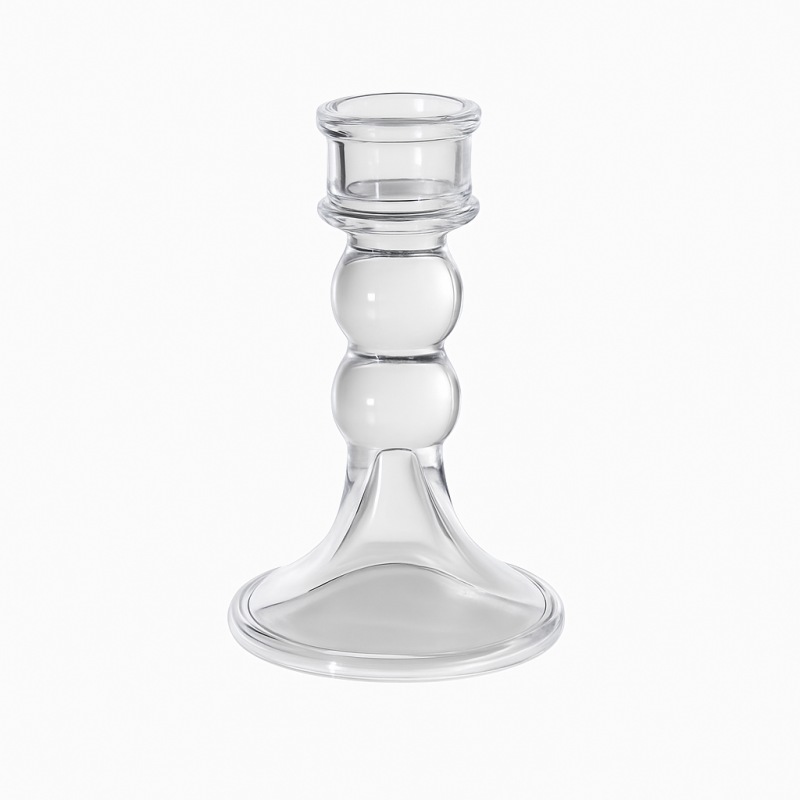Świecznik dekoracyjny, szklany Glamour 12,5 cm - SW17