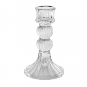 Świecznik dekoracyjny, szklany Glamour 13 cm - SW15
