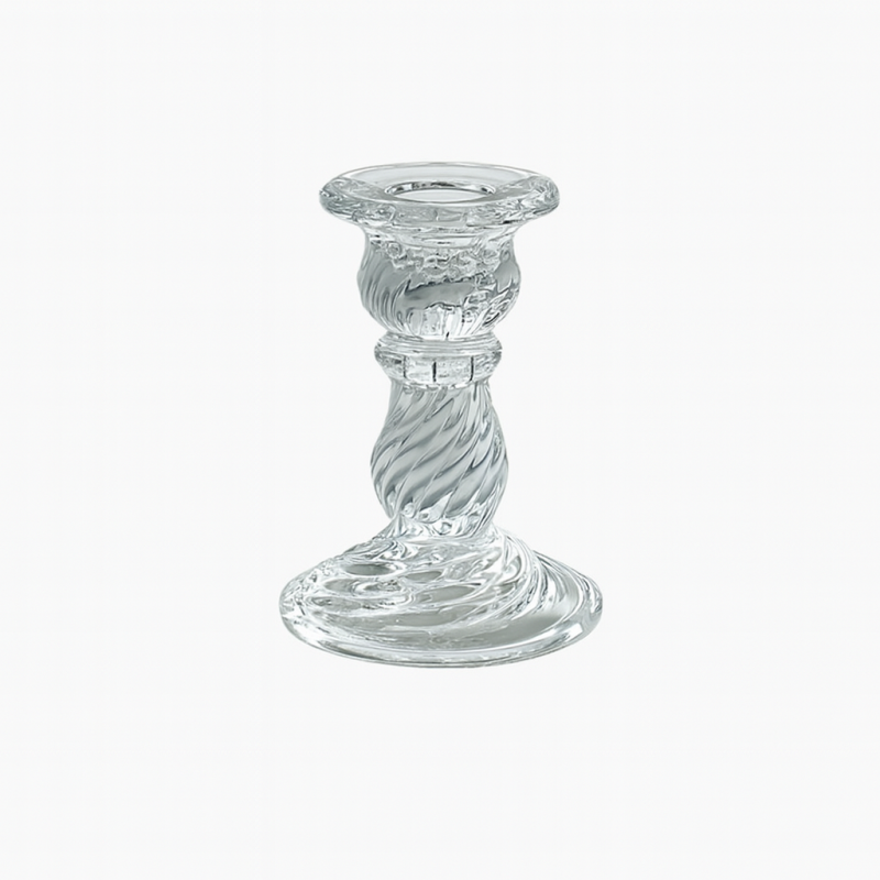 Świecznik dekoracyjny, szklany Glamour 9,5cm - SW12