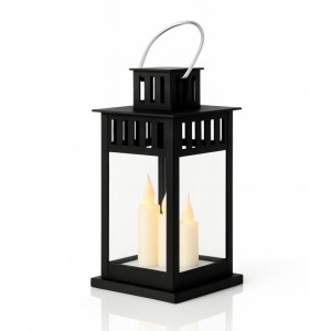 Lampion dekoracyjny LED z imitacją świecy 8 x 15 cm - LAMP57CZ