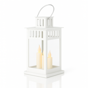 Lampion dekoracyjny LED z imitacją świecy 8 x 15 cm - LAMP57B