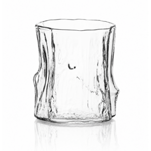 Szklanka 300ml Falowana, wzór drewna 1 szt do kawy, drinków, whiskey SZK208