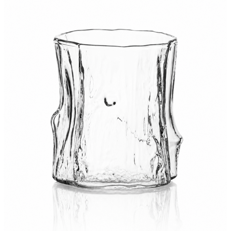 Szklanka 300ml Falowana, wzór drewna 1 szt do kawy, drinków, whiskey SZK208