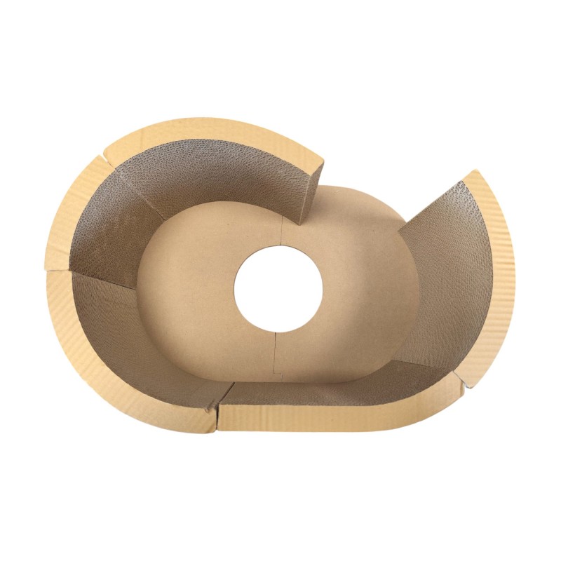 Tekturowy drapak dla kota, budka, domek, legowisko - 57 x 39,5 x 25 cm KOT31