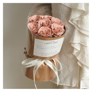 Flower box, bukiet zapachowych kwiatów mydlanych w pudełku,LED 7szt. BUK27R