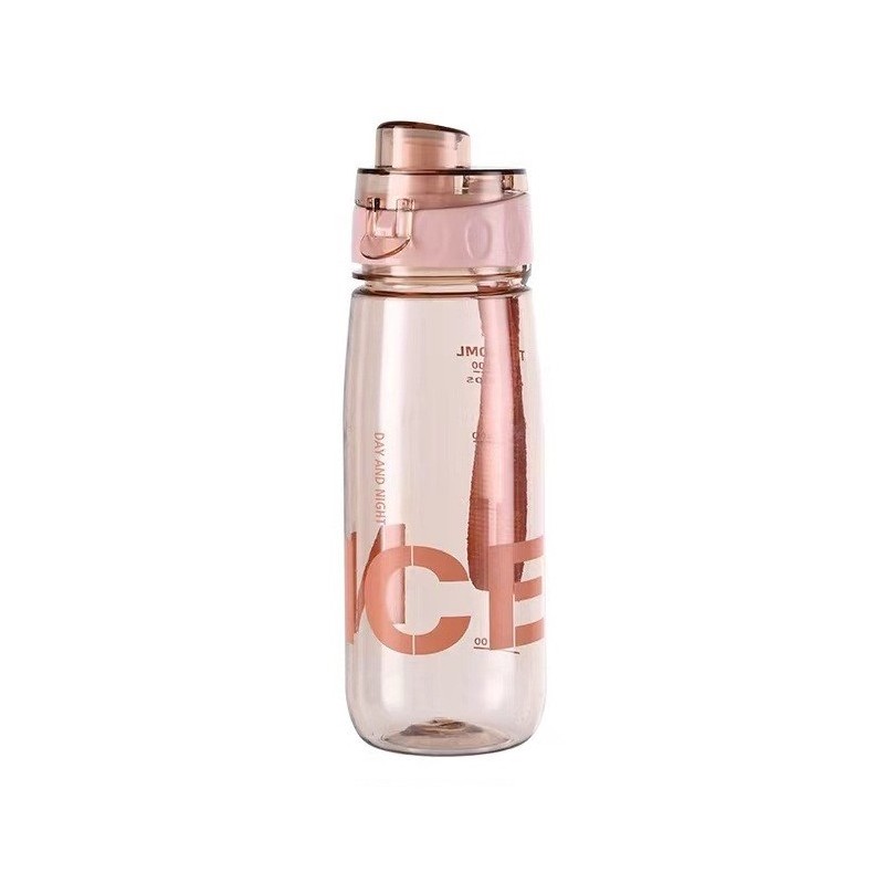 BUTELKA NA WODĘ BIDON NA SIŁOWNIĘ FITNESS 800ml przenośny różowy BD46
