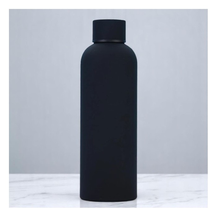 Bidon, butelka termiczna 500ML, stal nierdzewna z powłoką SOFT TOUCH czarny BD46CZ
