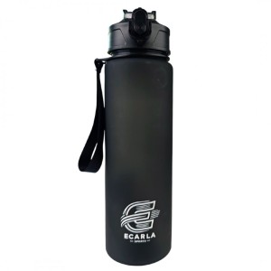 Butelka na wodę, sportowy bidon matowy 750ML czarny ECARLA SPORTS BD48
