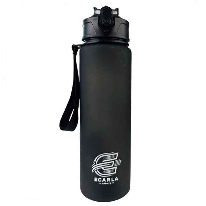 Butelka na wodę, sportowy bidon matowy 750ML czarny ECARLA SPORTS BD48