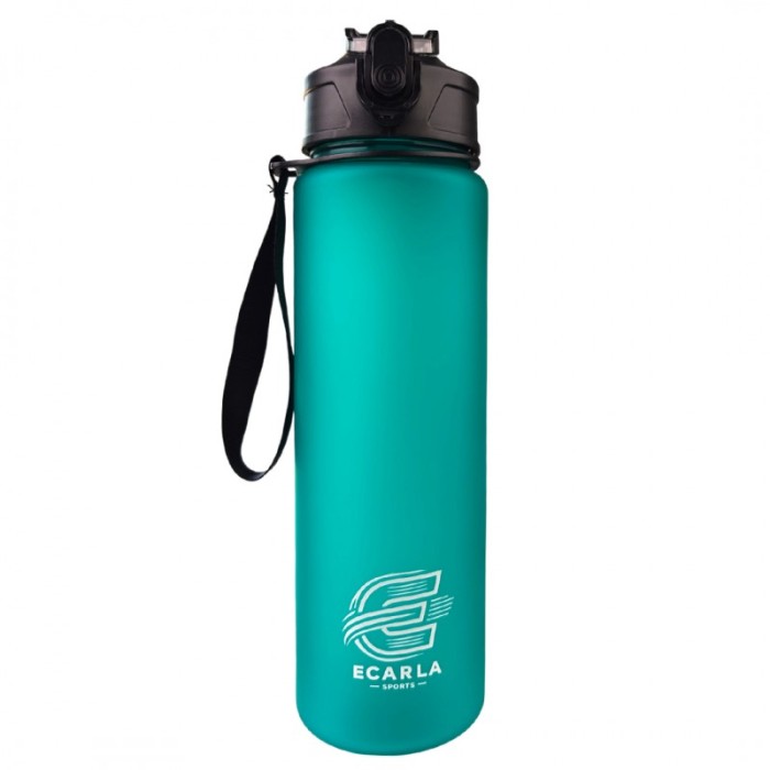 Butelka na wodę, sportowy bidon matowy 750ML turkus ECARLA SPORTS BD50