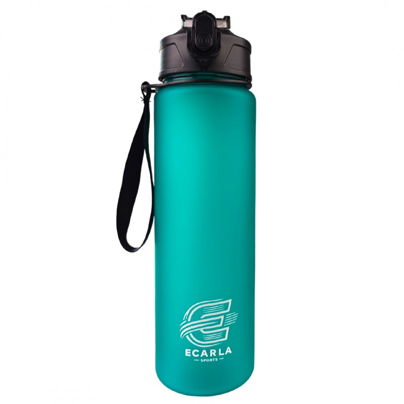 Butelka na wodę, sportowy bidon matowy 750ML turkus ECARLA SPORTS BD50
