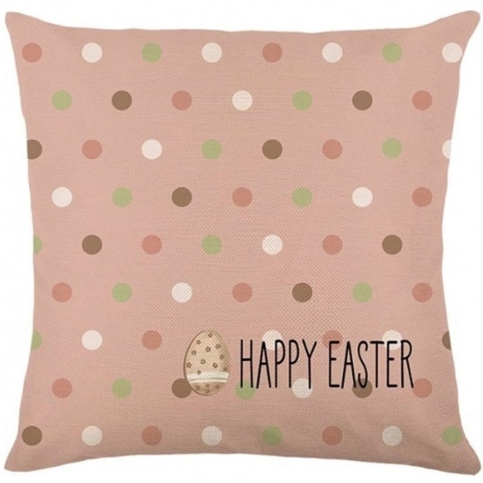 Lniana poszewka na poduszkę 45 x 45 cm HAPPY EASTER POD214