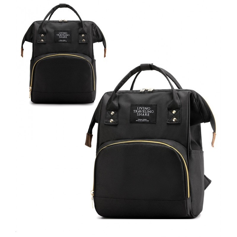Torba, organizer, plecak dla mamy Czarny PLM10CZ