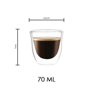 Szklanki termiczne 70ML do kawy zestaw 2szt SZK31ZESTAW2