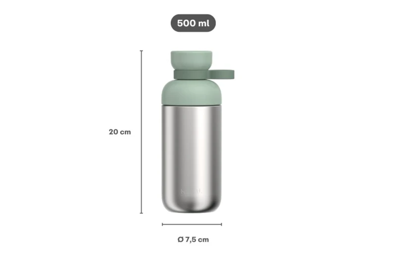 Mepal, Butelka na wodę stalowa Vita 500 ml Vivid Blue 107740010100