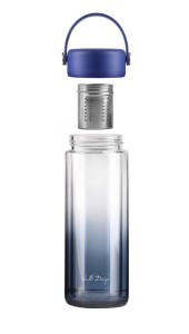 Vialli Design, Butelka z podwójną ścianką i zaparzaczem Fuori 350 ml granatowa 30183