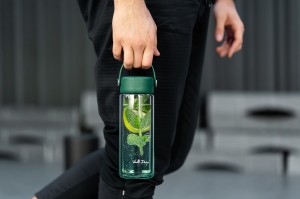 Vialli Design, Butelka z podwójną ścianką i zaparzaczem Fuori 350 ml zielona 30213