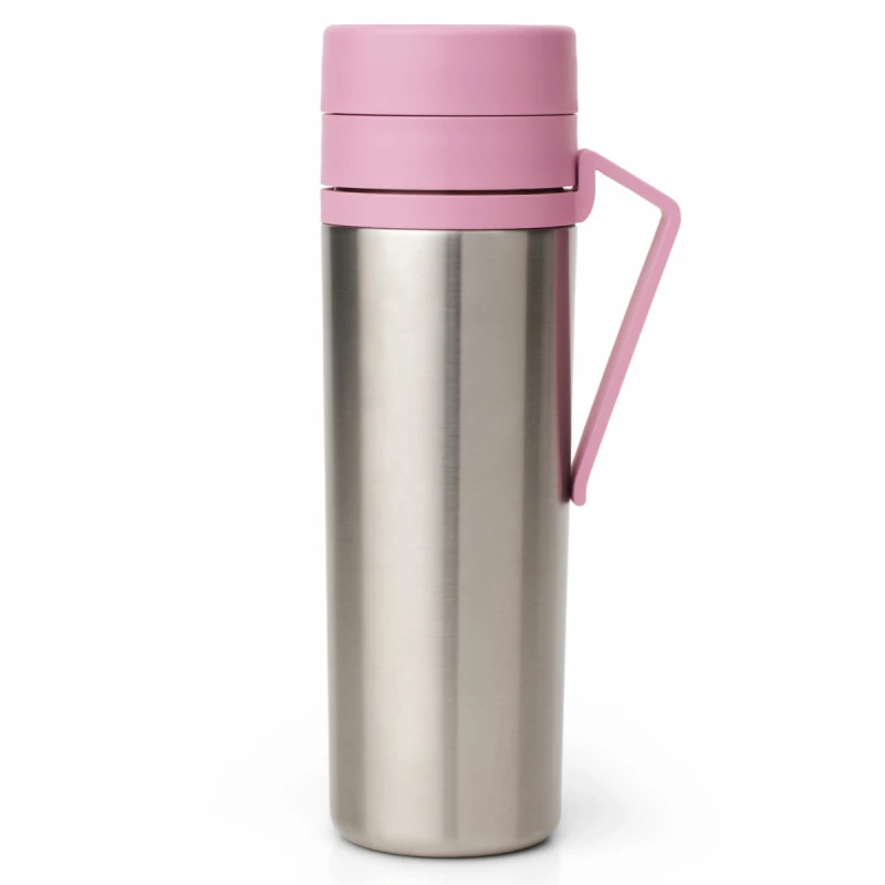 Brabantia, Butelka termiczna Make &amp; Take 500 ml Lilac Pink 244889