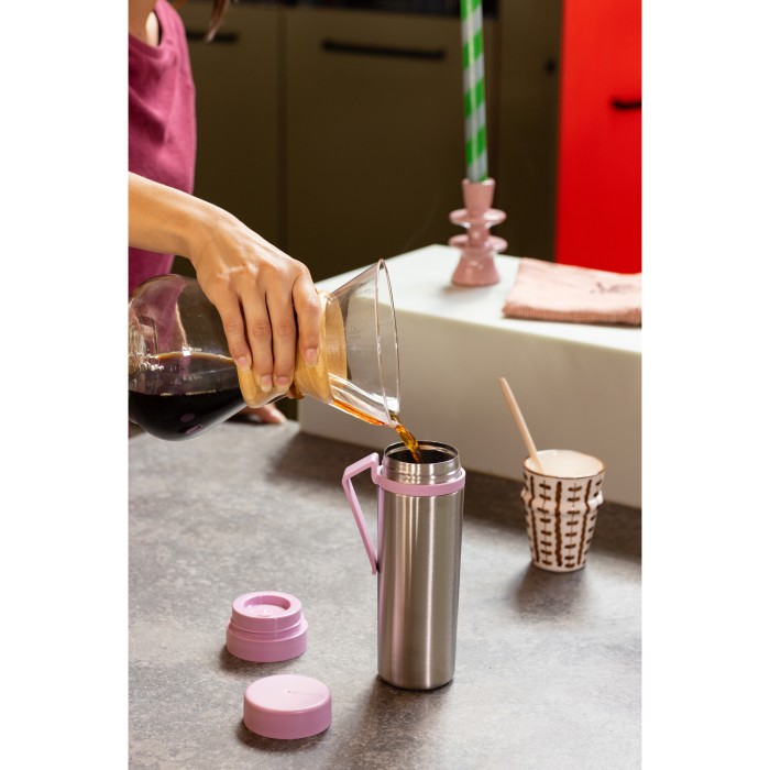 Brabantia, Butelka termiczna Make &amp; Take 500 ml Lilac Pink 244889
