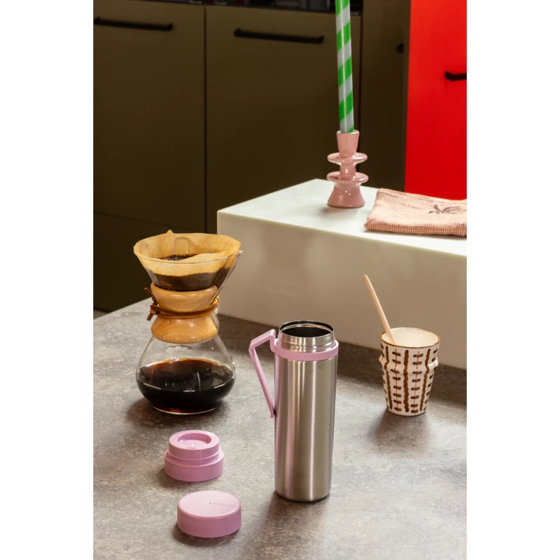 Brabantia, Butelka termiczna Make &amp; Take 500 ml Lilac Pink 244889