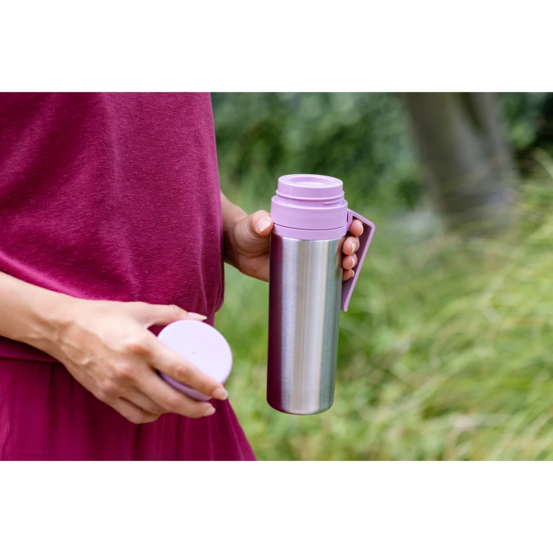 Brabantia, Butelka termiczna Make &amp; Take 500 ml Lilac Pink 244889