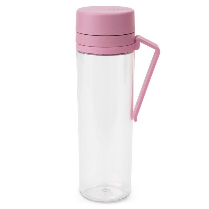 Brabantia, Butelka na wodę z sitkiem Make &amp; Take 500 ml Lilac Pink 241086